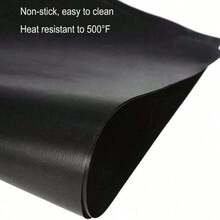Gas Stove Burner Liners, 6/1 Pack Non-Stick Reusable Gas Range Protectors Stove Top Covers For Gas Burners Heat-Resistant Dishwasher  10.6"X10.6" - Black - View 6