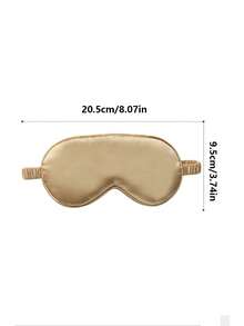 1pc/2pcs/3pcs/4pcs/5pcs/10pcs/15pcs Shading Sleep Eye Mask Imitation Silk Ice Feel Comfortable, Relaxing Fatigue, Lunch Rest, Sleeping - champagne - View 2