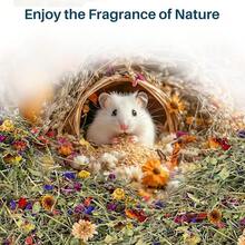 Sukh 150 g de para hámster, Flores y Hierbas, para hámster, Control de olores, Ropa de Cama de hámster Enano, jerbos, Robo, Ropa de Cama para hámster, hámster, hábitat, decoración, Comida para - Mezcla 1 - Ver 5