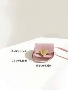 1pc Fashionable Flap Closure Shoulder Bag For Girls, Glitter Small Crossbody Bag Suitable For Parties, Festivals, Daily Use - A - View 3