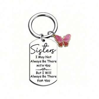 1 st. Systerpresenter från systrar Stora lillasyster Födelsedagspresent till kvinnor Unika själssyster Julklappsidéer för flickor Tonåring Nyckelring Bästa systrar någonsin Roliga nyckelringar för kvinnor Thanksgiving
