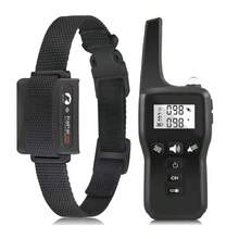 Collar de entrenamiento para perros de 1000m con control remoto, recargable, impermeable, vibración, antiladrido