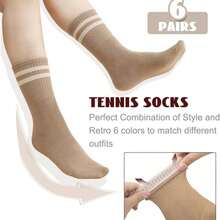 6 Paar Damen gestreifte Lässig Business Sport Lauf Fahrrad vielseitige Mode Studenten Knöchelsocken, Herbst (10 Paar/20 Paar)