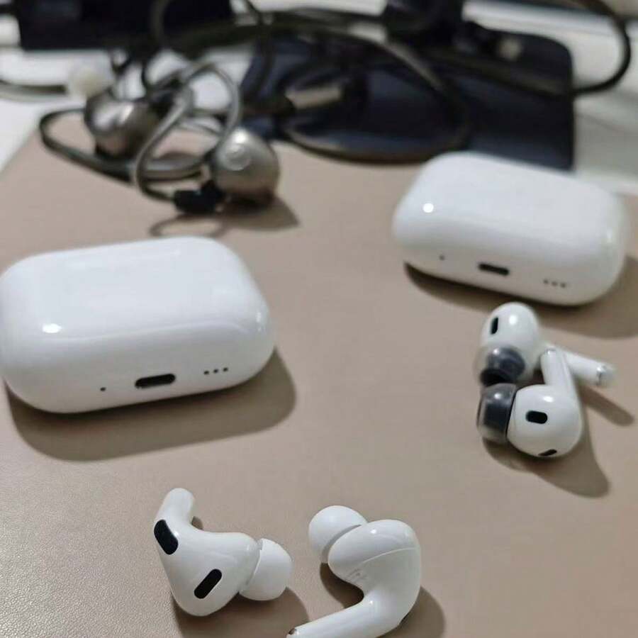 Please Ask The Customer To Open The First Layer Of The Outer Packaging As Soon As They Receive The Goods. There Is The Correct Product Inside. Airbuds Pro2 Peo3 ANC USB-C Wireless Earbuds, Bluetooth 5.4 Headphones HiFi Stereo, Bluetooth Earbuds With ENC Noise Cancelling Mic, IP7 Waterproof In Ear Earphones, 48H, LED Display Ear Buds For Pad Phone Workout Sports, White - 白色 - 查看 1
