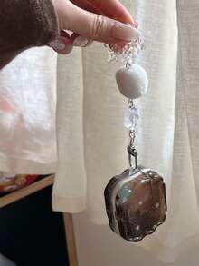 Autumn/Winter Brown Tie-Dye Snowflake Decor Compatible With Airpods 4 Protective Case, Pro 3rd Gen, Apple Earphone Case 2nd Gen Wireless Bluetooth, 3 Soft Full Cover Case For Women - Multicolor - View 4