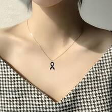 10pcs Alloy Love Ribbon Enamel Pendant Breast Cancer Mark Awareness Charms For Diy Jewelry Making Mobile Phone Case Decor Accessories - Multicolor - View 6