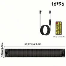 Biển hiệu ma trận LED không dây cuộn, có nguồn USB 5V, bảng ma trận LED linh hoạt điều khiển bằng ứng dụng Bluetooth biển hiệu LED lập trình tự làm cho cửa hàng ô tô khách sạn nghỉ dưỡng - Dễ dàng lắp đặt và thiết kế bền bỉ - Trình cắm USB - Xem 11