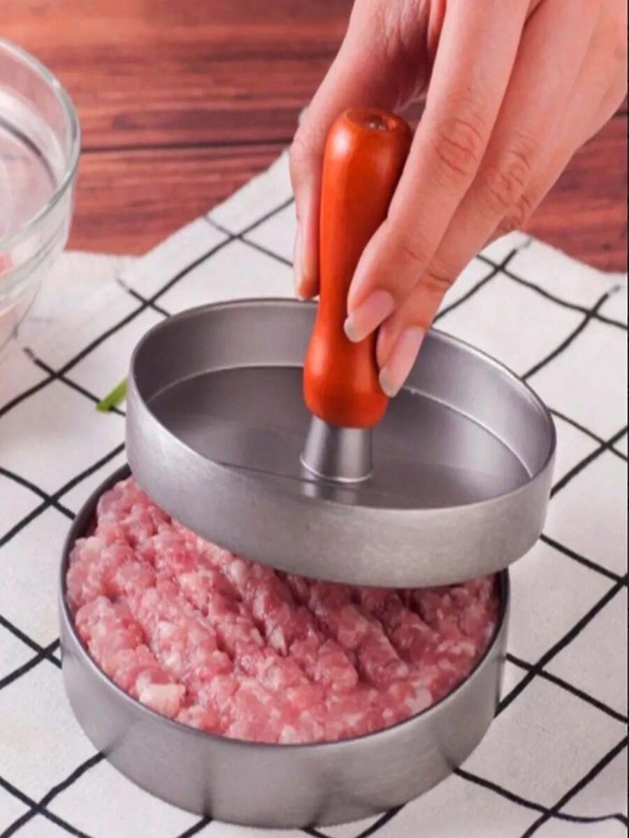 必备神器！汉堡肉饼制作器（自制汉堡的终极利器）。专为轻松快捷地制作自制汉堡而设计。有了它，您可以轻松做出完美的汉堡肉饼。操作简单，让自制汉堡更有趣、更便捷。家庭烹饪爱好者的福音！ - 彩色 - 查看 1