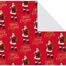 YQQ Hallmark Hojas de papel de regalo planas de Navidad papel de regalo rojo 12 hojas plegadas con sellos adhesivos rayas rojas blancas y doradas Papá Noel copos de nieve a cuadros1234 - RojoblancorayasdoradasPapNoelcoposdenieveacuadros - Ver 6