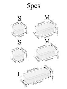 Cajas de almacenamiento divisoras de escritorio y cajón para maquillaje, cosméticos, accesorios para el cabello, útiles de oficina, artículos de cocina. Disponible en varios tamaños y combinaciones, con opciones de montaje gratuito. Durable y resistente. 1 pieza / 3 piezas / 4 piezas / 6 piezas / 8 piezas / 9 piezas.