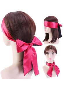 One Piece Sexy Eye Mask, Black Ribbon Eye Mask, Women's Party, Adult Exotic Matching Accessories, Unisex Multifunctional Sexy Hand And Leg Restraint Strap Eye Mask, Cute Eye Mask, Ribbon Mask, Sleep Mask, Sexy Gift For Women, Surprise, High Quality, Blackout Eye Mask, Japanese Lolita Cosplay For Couples, Eye Mask Ribbon Blackout Eye Mask COS Eye Mask Satin Sexy Cloth Band - Multicolor - View 9