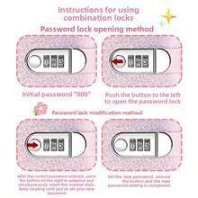 2026 New Personalized Password Lock Notebook - Portable Private Diary, Suitable For Travel And Daily Recording (Ideal Valentine's Day Gift) - Bear Model - View 10