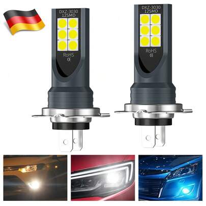 2er-Pack Auto Nebelscheinwerfer H1/H4/H7 , hochhelle LED-Leuchten für maximale Sichtweite, universell passend für PKW, SUV, wetterfest & stoßfest für extreme Bedingungen, Regen & Dunkelheit, einfache Installation ohne Fachwissen, beliebtes Auto-Zubehör für deutsche Autofans & tägliche Fahrten