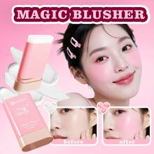 Nuevo Colorete en Barra Cambia de Color, Tono Cálido Transformador, Vibrante, Se Aplica Suavemente en Mejillas y Labios, Crea un Aspecto Natural sin Maquillaje, Acabado Mate, Ilumina el Cutis, Colorete en Barra en Polvo - Multicolor - Ver 2