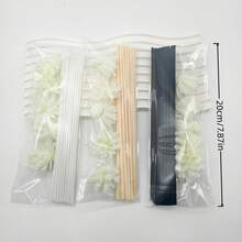10支/25支白色人造花香藤条装饰，香薰扩散器配件，适用于婚礼、客厅、走廊，无焰型 - 彩色 - 查看 5