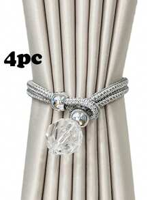 1/2/4 luksusowe kryształowe zawieszki z poliestru do zasłon, odpowiednie do mocowania i dekoracji zasłon, dostępne w wielu kolorach