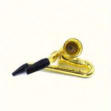 Tubo de metal de saxofón, tubo de metal compacto - Dorado - Ver 3