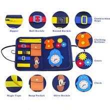 8-In-1 Felt Busy Board, Perfect Toy For Travel