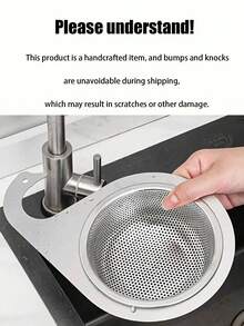 2/1 件装不锈钢厨房水槽滤篮,带可拆卸鹅颈网状过滤器 - 悬挂式沥水架,不接触食物,易于清洁 - 可用洗碗机清洗,节省空间 - 适用于标准水槽 - 厨房水槽配件,碎屑收集器,设计紧凑,经久耐用,带滤网,专为清洁爱好者设计 - 彩色 - 查看 11