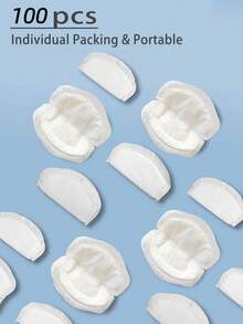 100pcs/Pack Postpartum Nursing Pads, Ultra-Thin & Breathable, Suitable For Breastfeeding Mothers