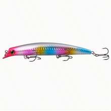 1 Set Fishing Lure Kit - Multi-Section Swimbait Lures With 3D Eyes And Laser Skin Hard Baits, Made Of ABS Material, Sharp Hooks, Targeting Aggressive Fish Species, Suitable For Freshwater And Saltwater Fishing, Freshwater Fishing Gear | Fashionable Swimbait | PVC Structure
