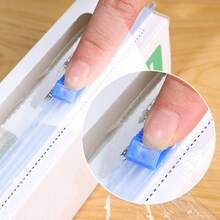 4/1pc Plastic Wrap Cutter - Self-Adhesive Fit 13" Roll Slide Cutter For Foil, Wax Paper, Parchment Paper - Replacement Fit Most Brands Wrap Dispenser - Clear - View 8