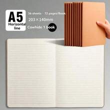 A4 Lined Notebook, Exercise Book, Blank Learning Notebook, B5 Notebook, Small Notebook, A5 Thick Notebook - Multicolor - View 10