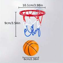 Mini Basketball Hoop Set - No Drill Hanging Basketball Hoop, Office Desk Sports Toy, Basketball Accessories, Desktop Game, Office Desk Decor, Basketball Training Tool, Sports Accessories, Fun & Durable, Suitable For Home Entertainment, Stress Relief, Sports Games, Basketball Court Equipment, Indoor Sports, Wall Decor, Office Supplies, Game Gifts, Sports Gifts, Gifts For Men, Personalized Gifts - Multicolor - View 5