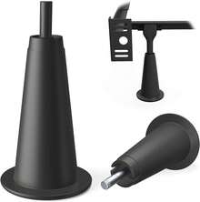 Set Of 6 High Rise Bed Frame Risers - 5 Inch Lift With Adapters For 1/2" And 3/8" Feet - Default - View 8