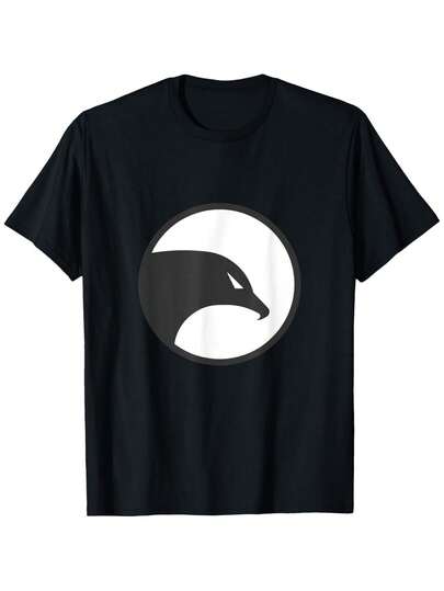 Camiseta para Hombre con Logo de Criptografía Insight Chain - Negra con Gráfico de Delfín Blanco, Camiseta de Manga Corta de Ajuste Holgado, Tela Suave y Transpirable para Uso Diario y Formal, Ropa de Criptografía Lavable a Máquina para Hombres, Ropa para Todas las Estaciones, Camiseta de Cuello Redondo, Camiseta de Ajuste Cómodo, Ropa Casual, Diseño Retro, Construcción Duradera, Ropa Unisex, Amantes de la Moda Urbana