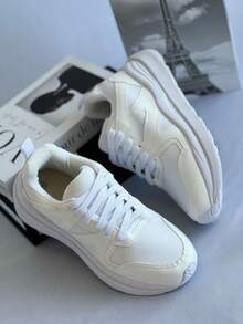Women's Paris Casual Sneakers, White And Black: Style And Comfort With Every Step - White - View 5