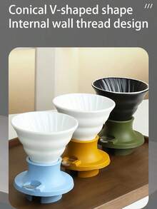 Ceramic V-Shaped Pour Over Coffee Dripper, Hand Drip Coffee Filter Maker - Ceramic Smart Cup - View 10