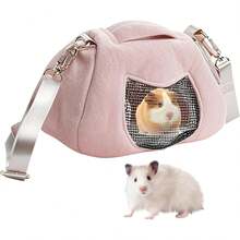 Genérico Hamster Travel Cage, Portador de hámster - Viaje portátil Portador de Animales pequeños |   Ligero Lavable Linda Bolsa para hámster Conejos Actividades de excursión de Ardilla de Conejo - 1 - Ver 6