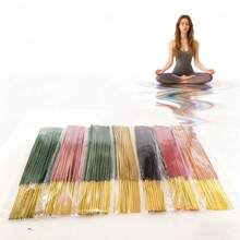 180pcs Aromatherapy Stick Set With 7 Fruit Scents - Apple, Strawberry, Watermelon, Honeydew Melon, Pear, Cantaloupe, And Cherry. Made With Premium Materials, 25.5cm Long, 40-Minute Burn Time, Long-Lasting Fragrance, Suitable For Meditation, Yoga, And Home Use - The Perfect Holiday Gift. - 180pcs - View 8