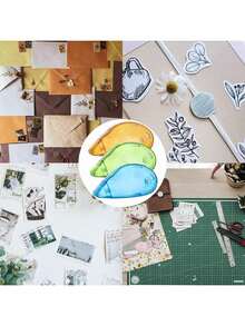 EstiloTimotech Set De 6 Rodillos De Cinta Adhesiva De Doble Cara, Cinta Para Manualidades, Cinta Adhesiva Para ÁLbumes, Escolar, Dispensador PortáTil De 0.3 X 315 Pulg., Permanente Y Apta Para FotosVersióN Mejorada - 1 - Ver 5