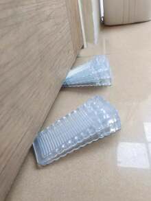 6/5/4 Pcs Transparent Waterproof Odorless Wedge Pads, Multi-Functional Rubber Textured Design For Leveling Furniture, Adjusting Uneven Doors And Floors, Hard Tabletop Pads, And Stackable Door Stops - Multicolor - View 7
