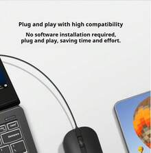 Lenovo KM301 Wired Keyboard And Mouse Set, USB, Universal For Business And Office Laptops And Desktops - Black - View 6