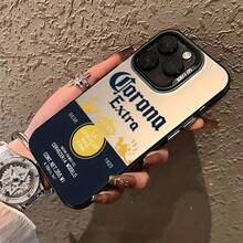 Funda para teléfono a la moda con temática de bebidas, compatible con iPhone 17, 16E, 16, 15, 14, 13, 12, 11 Mini, Pro, Max, Air, X, XR, XSMAX, 8, 7 Plus, con parte trasera mate a prueba de golpes. - Negro - Ver 6
