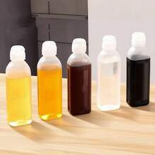 4个装多用途厨房挤压瓶，适用于酱汁、番茄酱、沙拉酱、烧烤酱和烘焙调料 - 调味品分配器 | 现代厨房用品 | 半透明材质，酱油挤压瓶，1/2/4个装 - 彩色 - 查看 6