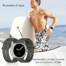 ZHIKE Extensible Correa Compatible con Watch 8 40mm 44mm, Watch 8 Classic 46mm, Pulsera Banda de Silicona para Watch 8, 8 Classic - Blanco - Ver 6