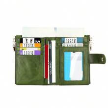 Fashionable New Double Zipper Women Wallet With Detachable Mini Card Holder - Vintage Korean Style Tri-Fold Coin Purse Suitable For Students Compact And Practical For Daily Use For Women Wallet Purse Wallet Small Wallet Cute Wallet