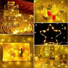 10PCS Fairy Lights Battery Operated LED Mini String Lights Twinkle Lights Copper Wire Firefly Starry Lights For Mason Jars, Wedding, Party, Birthday Party, Fairy Garden, DIY Interior Decoration - Warm Light - View 4