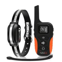 Collar de entrenamiento para perros con vibración recargable y control remoto, impermeable, sin descarga eléctrica, alcance del control remoto de 1000 m