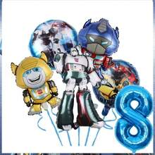 Hasbro 变形金刚气球场景装饰套装，送给好朋友的最佳节日礼物，派对氛围装饰，完美派对装饰，家居装饰，情人节礼物 - 彩色 - 查看 10