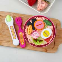 1pc Ramen Feeding Toy Game - Perfect Gift For Boys, Girls, Birthday, Easter, Christmas, Halloween, Thanksgiving - Interactive Feeding Game With Spoon And Fork, Role Play Toy, Material, Sensory Game, Suitable For Pet Lovers Simulated Feeding Toy, Fun Pet Feeding Toy, Holiday Shoppers, Toy Enthusiasts, Pretend Feeding Toy - Multicolor - View 13