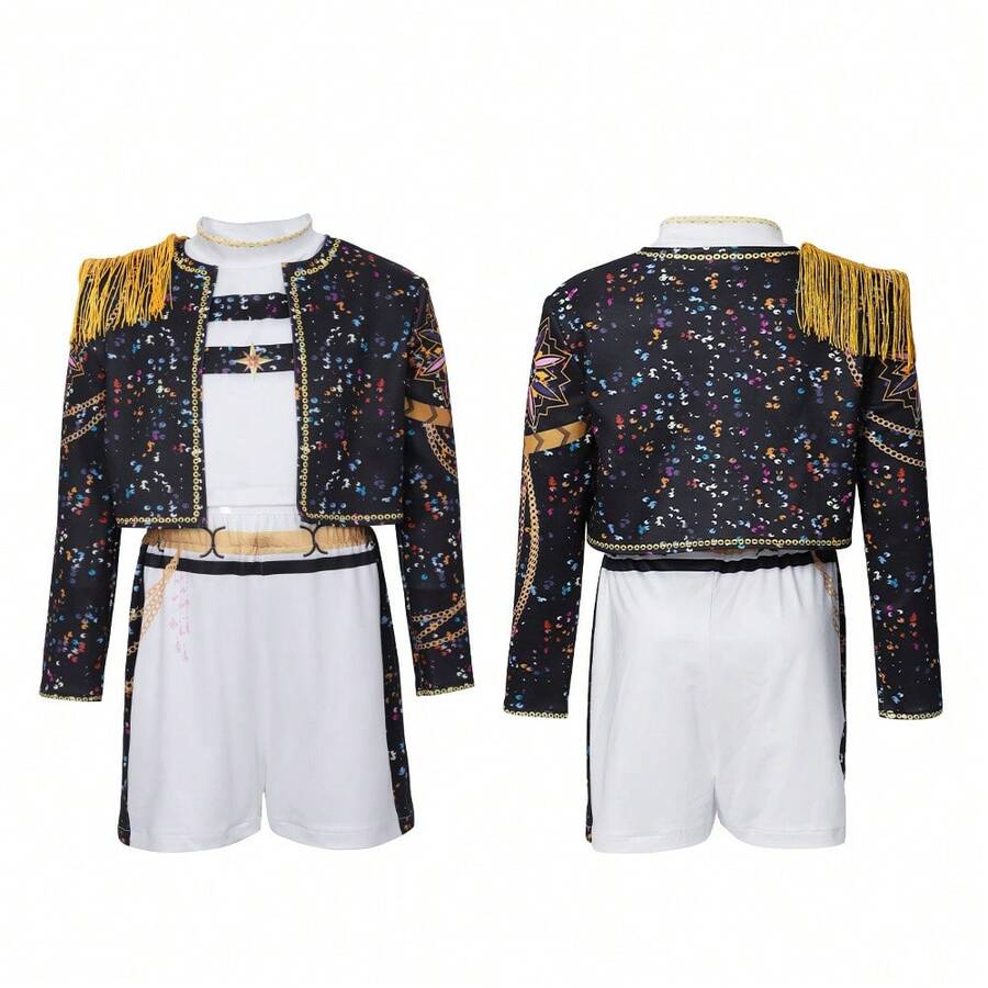 Costume da Pilota Aviatore per Bambini 3-12 Anni, Giacca, Pantaloni, Cappello, Sciarpa, Travestimento per Ragazze e Ragazzi, Costume per Feste e Giornate delle Professioni
