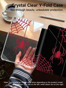 Ốp bảo vệ máy tính bảng hình nhện Halloween, mặt lưng acrylic trong suốt hai mặt chống sốc, có chức năng tự động bật/tắt màn hình, phù hợp với máy tính bảng thế hệ thứ 10, kích thước 10.2/Mini 6/Mini 7/9.7 inch, tương thích với Samsung Galaxy Tab A9 Plus, món quà Giáng sinh tuyệt vời, họa tiết tối giản thời trang. - Nhiều màu - Xem 3