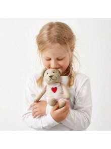 IKEA دمية دب تيدي من فابلر بيورن، تصميم لطيف، خامة ناعمة، ديكور مثالي بجانب السرير للبنات، طول 21 سم (وردي)