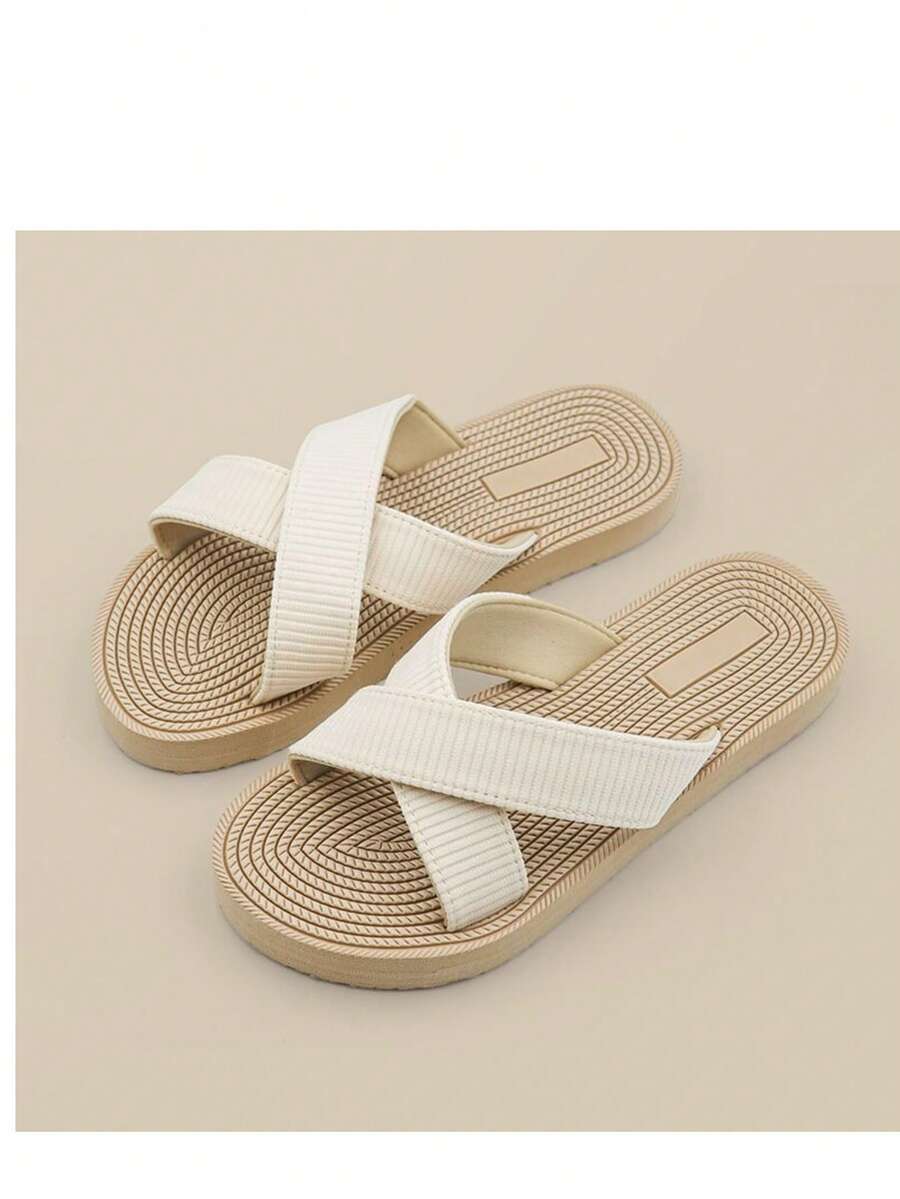 Women's Criss-Cross Beach Slippers, Suitable For All Seasons