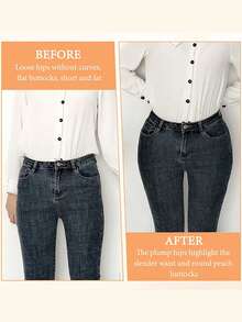 1 Pair Of Silicone Buttock Pads - Women And Transdressers' Buttock Reinforcing Shaping Underwear, Invisible Underwear Buttock Immersion Correction For Daily Wear And Special Occasions, Size 9cm/3.55in, Suitable For Daily Travel Use - Multicolor - View 5